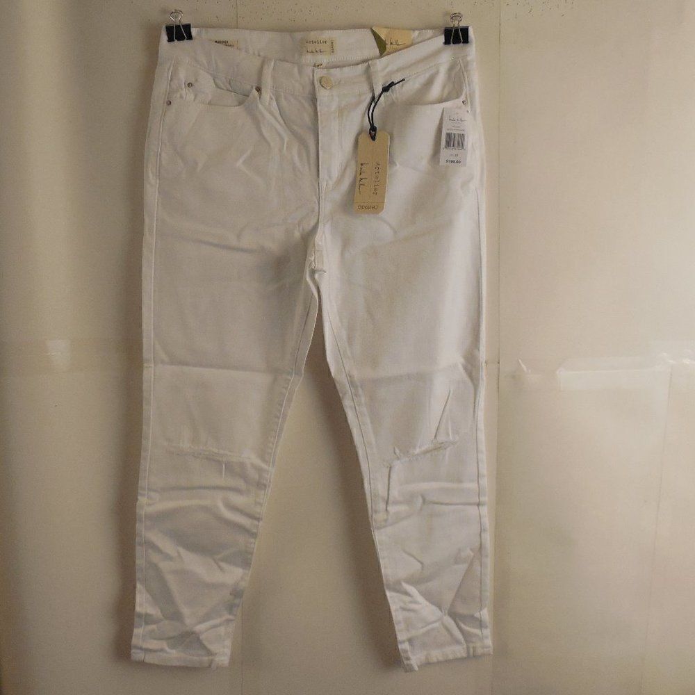 536627...Nicole Miller Pure White Skinny Jeans Size 30